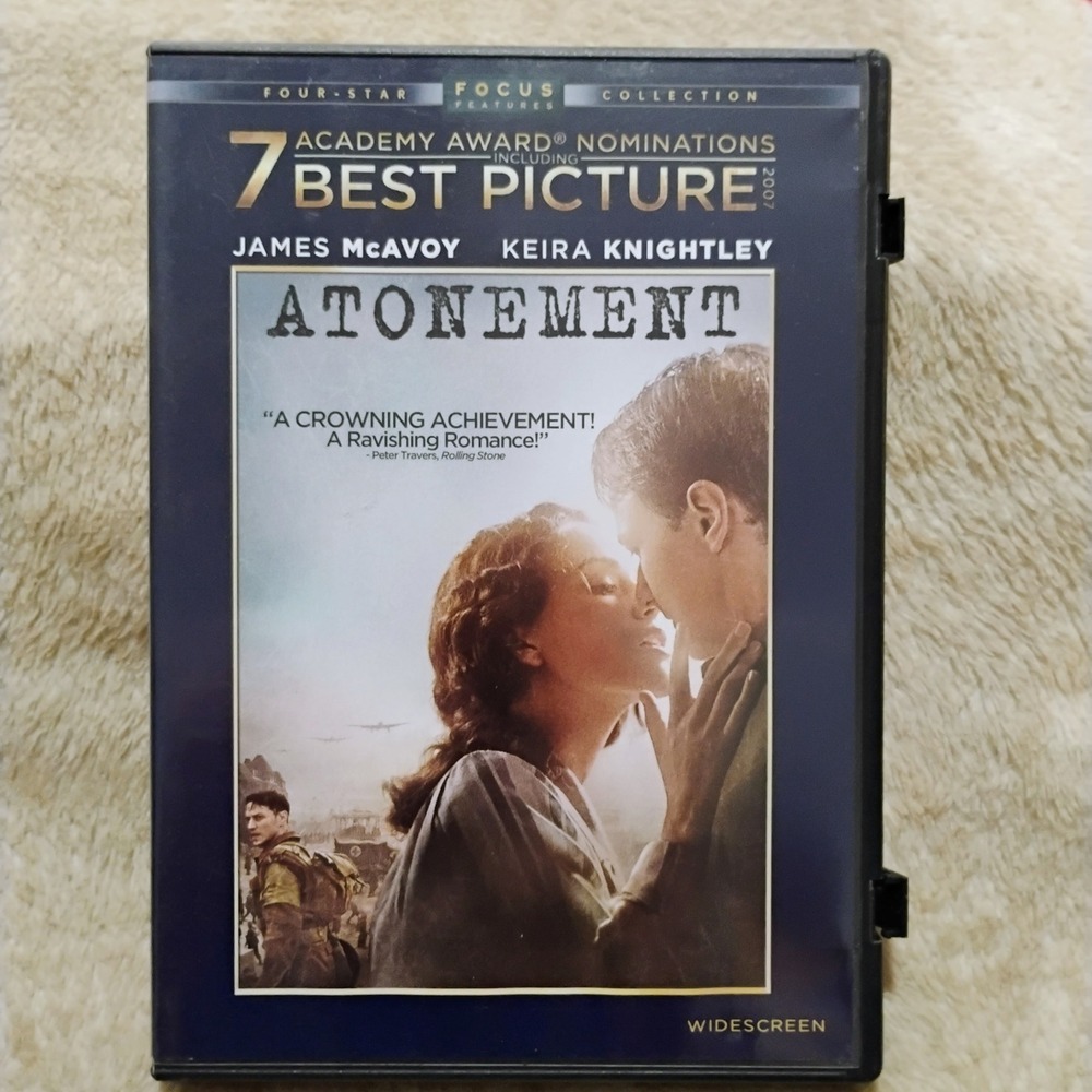 Atonement DVD Focus Features Collection James McAvoy Keira Knightley Widescreen